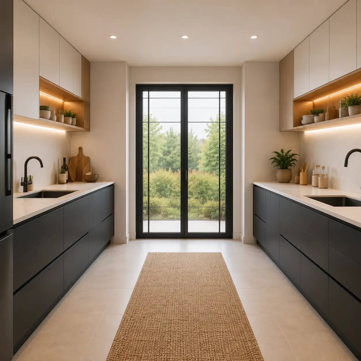 Color Combination for Parallel Kitchen