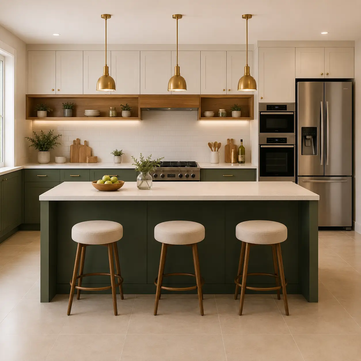 Color Combination for Island Kitchen