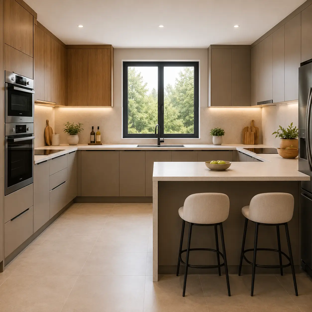 Color Combination for G - Shape Kitchen