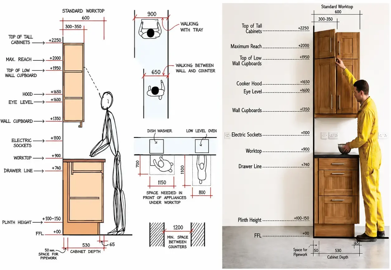 Know Your Kitchen Measurements from Akiva’s Point View